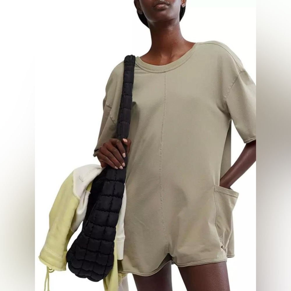NWT Free People Hot Shot Tee Romper Size Small